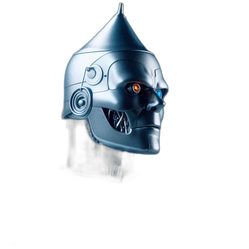 robot, mask, face, crown transparent PNG cut-out