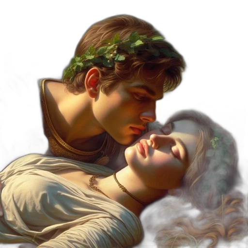 face, fantasy art, photorealistic, oil painting transparent PNG cut-out