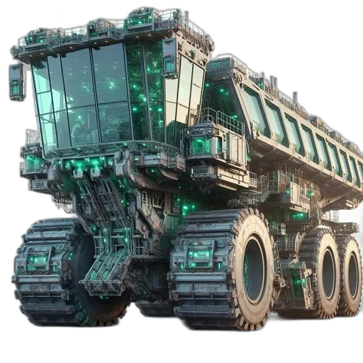 robot, weapon, car, concept art transparent PNG cut-out