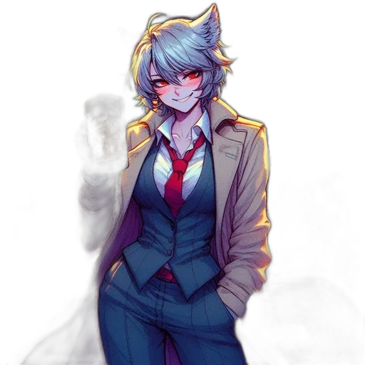staff, jacket, dress, creature transparent PNG cut-out