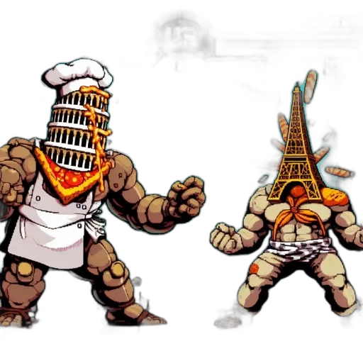 concept art, pixel art, comic book art, fantasy art transparent PNG cut-out