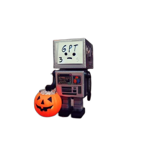 robot, mask, staff, pixel art transparent PNG cut-out