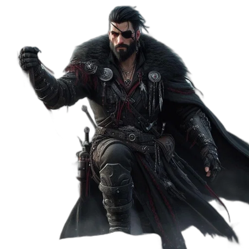 jacket, sword, weapon, concept art transparent PNG cut-out