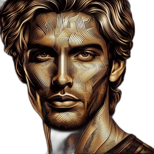 face, photorealistic, comic book art, fantasy art transparent PNG cut-out