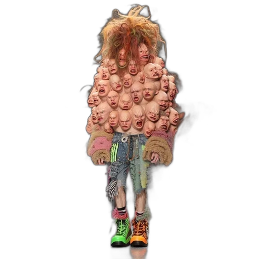 jacket, creature, hair, dress transparent PNG cut-out
