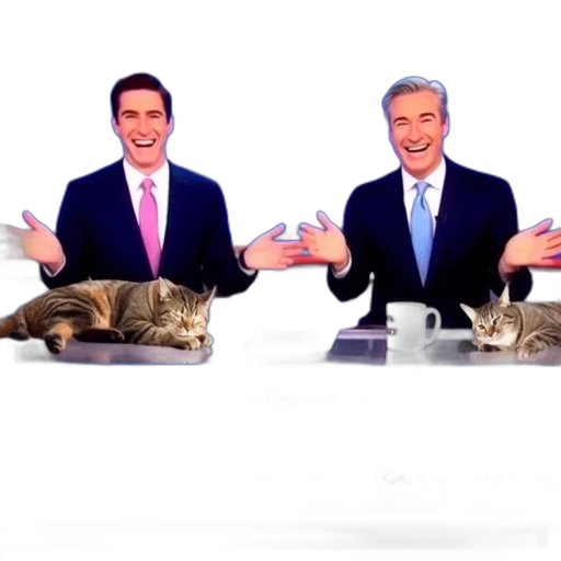 animal, two, news, anchors transparent PNG cut-out