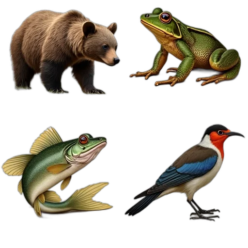 animal, creature, concept art, photorealistic transparent PNG cut-out