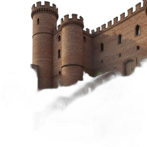 building, dragon, crown, sword transparent PNG cut-out