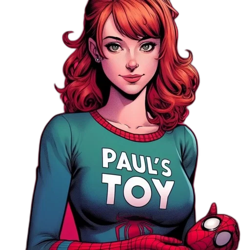 comic book art, concept art, cartoon, red transparent PNG cut-out