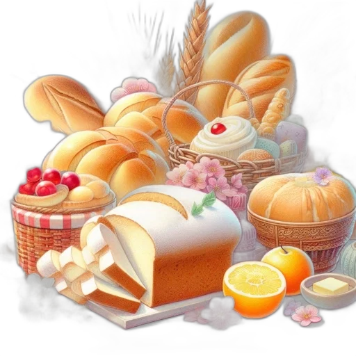 food, photorealistic, 3d render, concept art transparent PNG cut-out