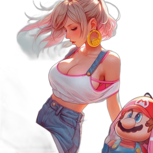 dress, concept art, watercolor, vaporwave transparent PNG cut-out