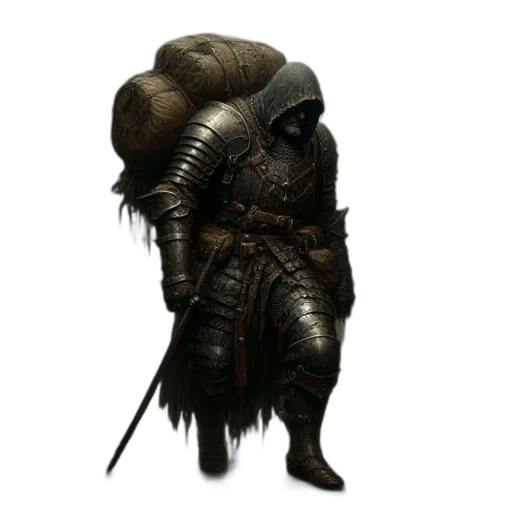 staff, creature, mask, jacket transparent PNG cut-out