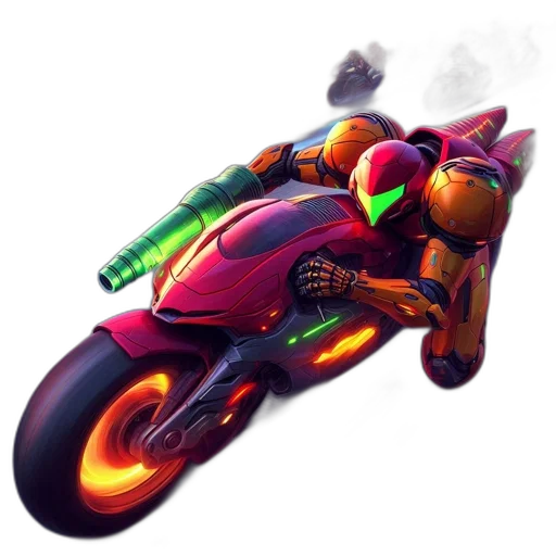 robot, weapon, concept art, 3d render transparent PNG cut-out