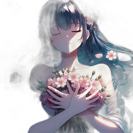 flower, dress, crown, mask transparent PNG cut-out