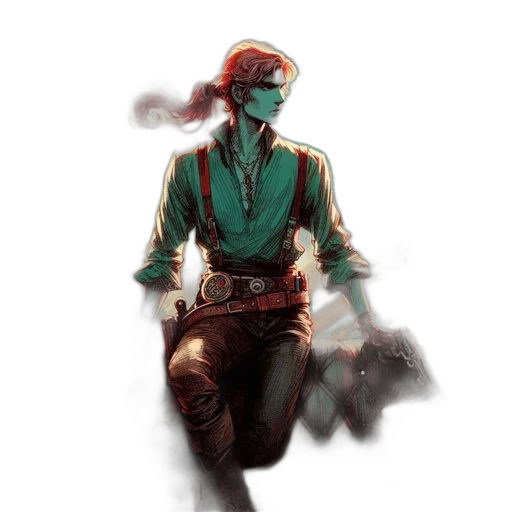 mask, staff, hat, jacket transparent PNG cut-out