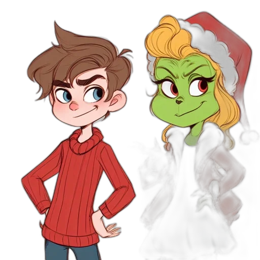 concept art, cartoon, comic book art, watercolor transparent PNG cut-out