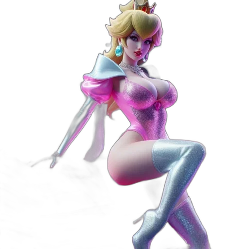 dress, robot, concept art, 3d render transparent PNG cut-out