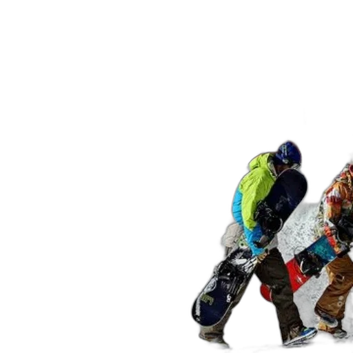jacket, 3d render, snow, two transparent PNG cut-out