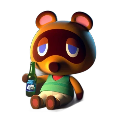 bottle, animal, creature, 3d render transparent PNG cut-out