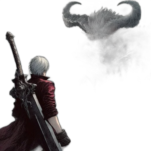 dragon, weapon, sword, creature transparent PNG cut-out