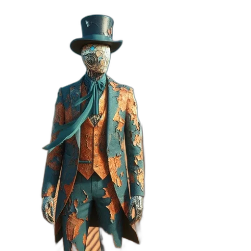 jacket, mask, hat, robot transparent PNG cut-out