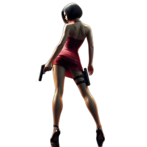 dress, weapon, staff, concept art transparent PNG cut-out