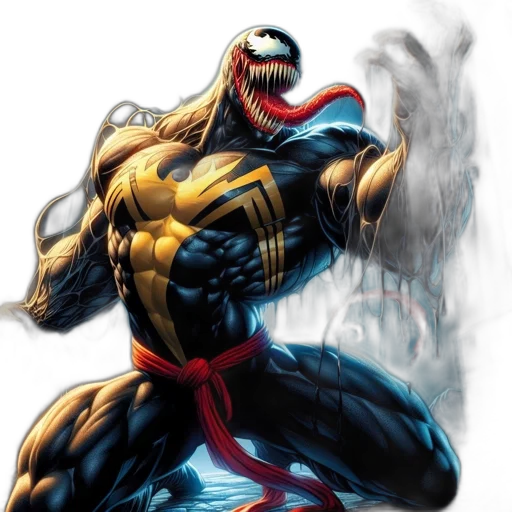 comic book art, concept art, muscular, figure transparent PNG cut-out