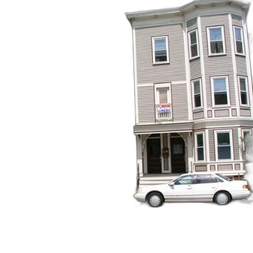 building, car, furniture, 3d render transparent PNG cut-out