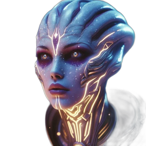 face, robot, creature, mask transparent PNG cut-out