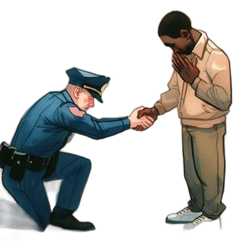 staff, concept art, officer, kneels transparent PNG cut-out