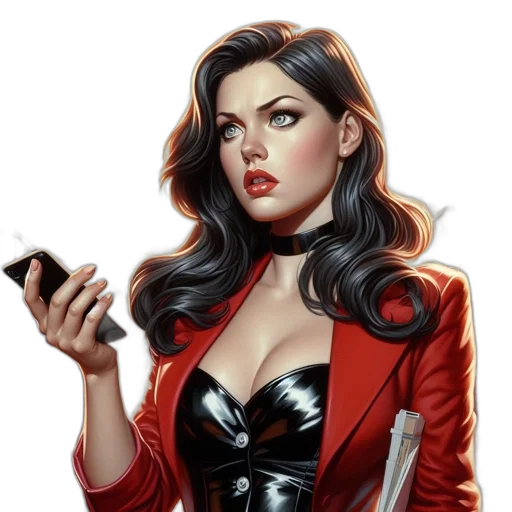 jacket, comic book art, concept art, fantasy art transparent PNG cut-out