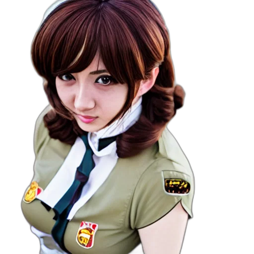 staff, jacket, face, photorealistic transparent PNG cut-out