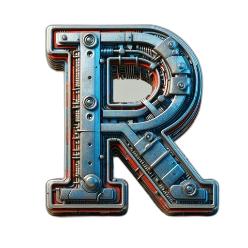robot, weapon, 3d render, pixel art transparent PNG cut-out