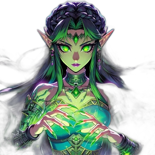 jewelry, staff, mask, fantasy art transparent PNG cut-out