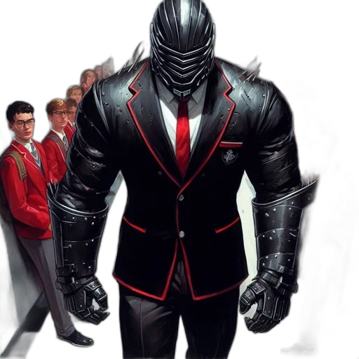 jacket, robot, concept art, comic book art transparent PNG cut-out