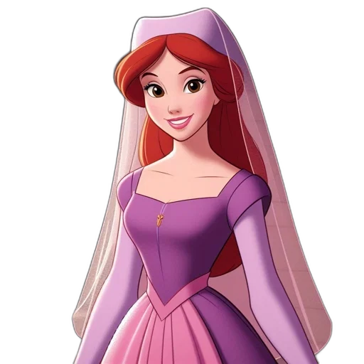 dress, crown, jewelry, 3d render transparent PNG cut-out