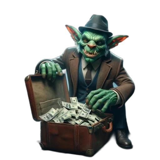 concept art, 3d render, green, green-skinned transparent PNG cut-out