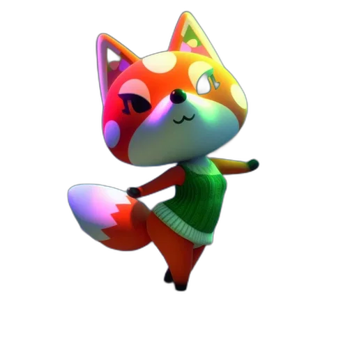 staff, animal, creature, 3d render transparent PNG cut-out