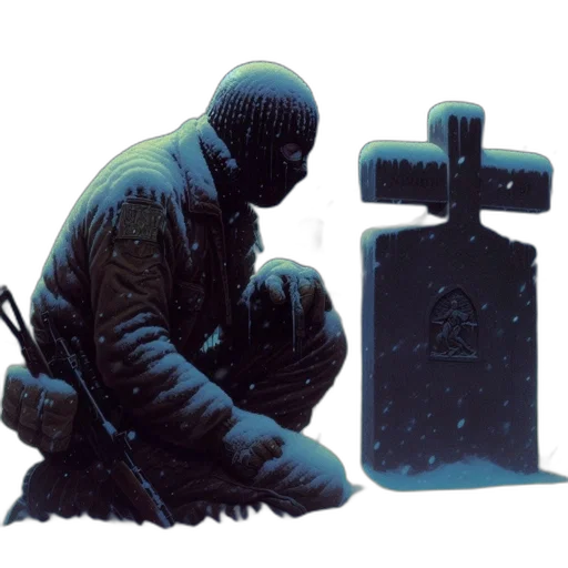 concept art, 3d render, photorealistic, soldier transparent PNG cut-out