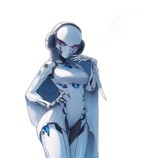 robot, dress, concept art, anime transparent PNG cut-out