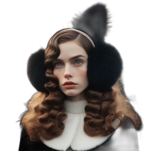 hat, crown, hair, jacket transparent PNG cut-out