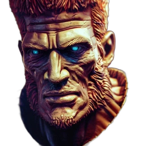 face, mask, concept art, comic book art transparent PNG cut-out