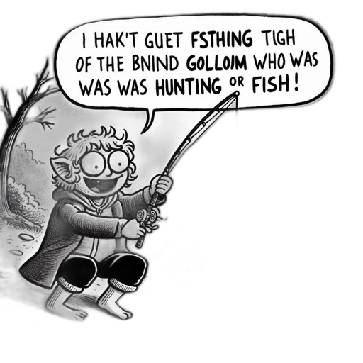 cartoon, comic book art, underwater, black transparent PNG cut-out
