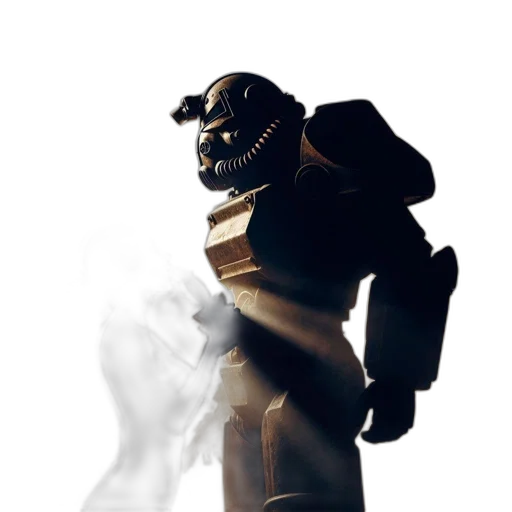 robot, mask, dragon, staff transparent PNG cut-out