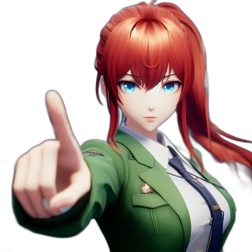 weapon, jacket, staff, face transparent PNG cut-out
