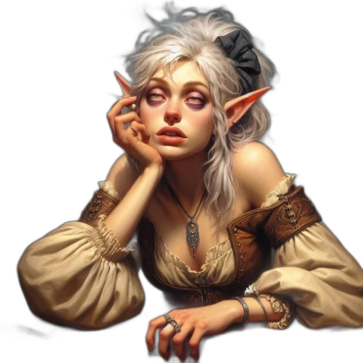 face, dragon, jewelry, staff transparent PNG cut-out