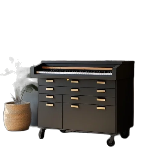 furniture, staff, 3d render, photorealistic transparent PNG cut-out