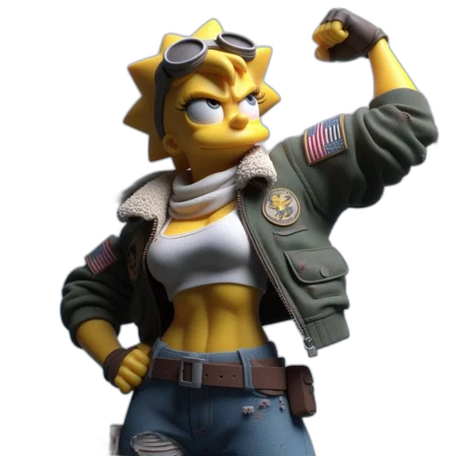 jacket, staff, 3d render, concept art transparent PNG cut-out
