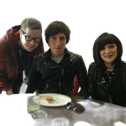 jacket, food, staff, three transparent PNG cut-out