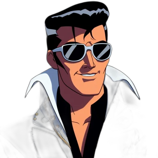 jacket, face, comic book art, cartoon transparent PNG cut-out